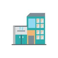 Stylish modular office space illustration for design vector