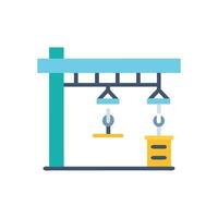 Quality overhead crane icon design for industrial use vector