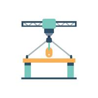 Distinctive overhead crane icon for various lifting tasks vector