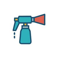 Distinctive paint sprayer icon for artistic applications vector