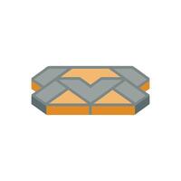 Modern paving slab icon design for construction vector