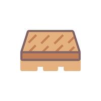 Quality paving slab icon design for landscaping projects vector