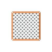 Modern perforated metal sheet icon for construction design vector