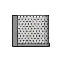 Quality perforated metal sheet icon design for industry vector