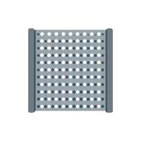 Distinctive perforated metal sheet icon for various uses vector