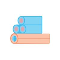 Quality pipe insulation icon design for industrial use vector