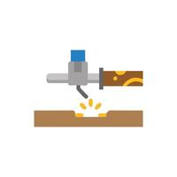 Stylish pipe welding illustration for contractors vector