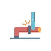 Distinctive pipe welding icon representation for various tasks vector