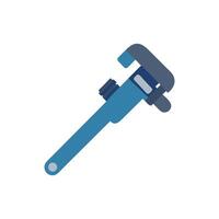 Stylish pipe wrench illustration for home projects vector