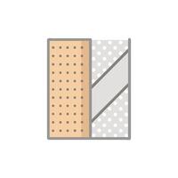 Distinctive plasterboard icon representation for drywall projects vector