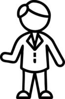 Businessman Character in Formal Attire for Professional Use or Educational Materials vector