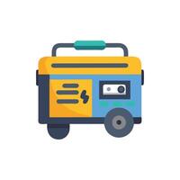 Modern portable generator icon design for construction vector
