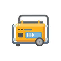 Stylish portable generator illustration for builders vector