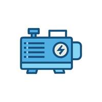 Stylish power generator illustration for builders vector