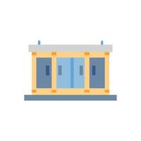 Modern prefabricated structure icon design for assembly vector