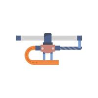 Distinctive rebar bender icon representation for various applications vector