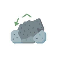 Distinctive recycled concrete aggregate icon for various uses vector