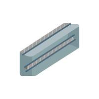 Stylish reinforced concrete illustration for builders vector