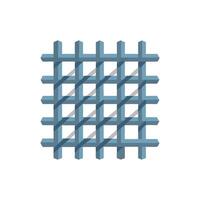 Quality reinforcement mesh icon representation for various structures vector