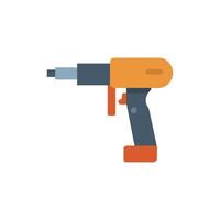 Distinctive rivet gun icon for various metal applications vector