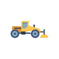 Stylish road grader illustration for builders vector