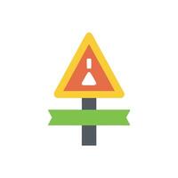 Modern road marker icon design for traffic management vector
