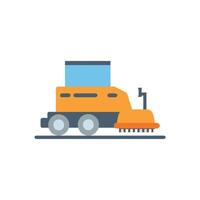 Distinctive road roller icon representation for various tasks vector