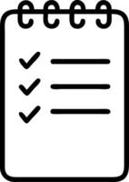 Checklist Notebook for Organization and Planning in Digital and Print Formats vector
