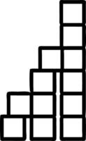 Abstract Minimalist Stacked Blocks Design for Modern Decor and Creative Projects vector
