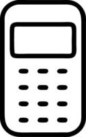 Simple Calculator Illustration Ideal for Educational Materials and Graphic Design Projects vector