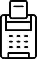 Vintage Style Fax Machine Graphic Design for Digital Projects and Educational Use vector