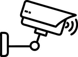 Surveillance Camera for Security Systems and Home Protection Graphic Design vector