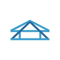 Distinctive roof truss icon for various applications vector