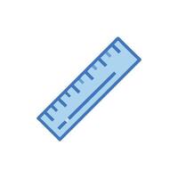 Stylish ruler illustration for drafting vector