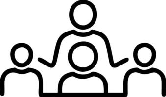 Team Collaboration Featuring Three People with Emphasized Central Figure for Business Use vector