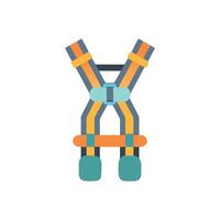 Stylish safety harness illustration for workers vector