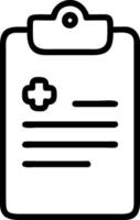 Medical Clipboard with Notes and Prescription for Healthcare Design and Illustrations vector