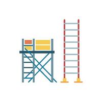Modern scaffolding ladder icon design for safety vector