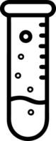 Laboratory Test Tube for Science Projects Education Crafts and Coloring Activities vector