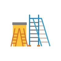 Stylish scaffolding ladder illustration for workers vector