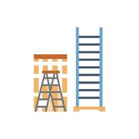 Distinctive scaffolding ladder icon representation for various tasks vector