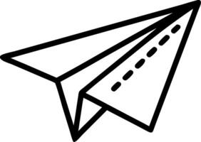 Stylized Paper Airplane for Travel Designs and Creative Projects vector