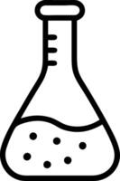 Laboratory Flask for Science Education Chemistry and Experiment Design vector