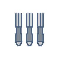 Stylish screw bit set illustration for DIY projects vector
