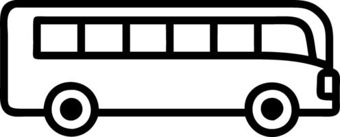 Minimalist Bus Design for Transportation Themes and Graphic Projects vector