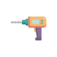 Distinctive screw gun icon representation for assembly tasks vector