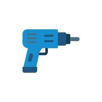 Modern screw gun icon design for assembly tasks vector