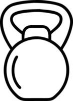 Kettlebell Fitness Equipment for Strength Training and Workout Graphics vector