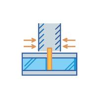 Stylish seismic reinforcement illustration for engineers vector