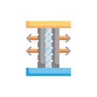 Distinctive seismic reinforcement icon for various engineering tasks vector